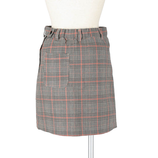 LOGO LINE WRAP SKIRT（GRAY）