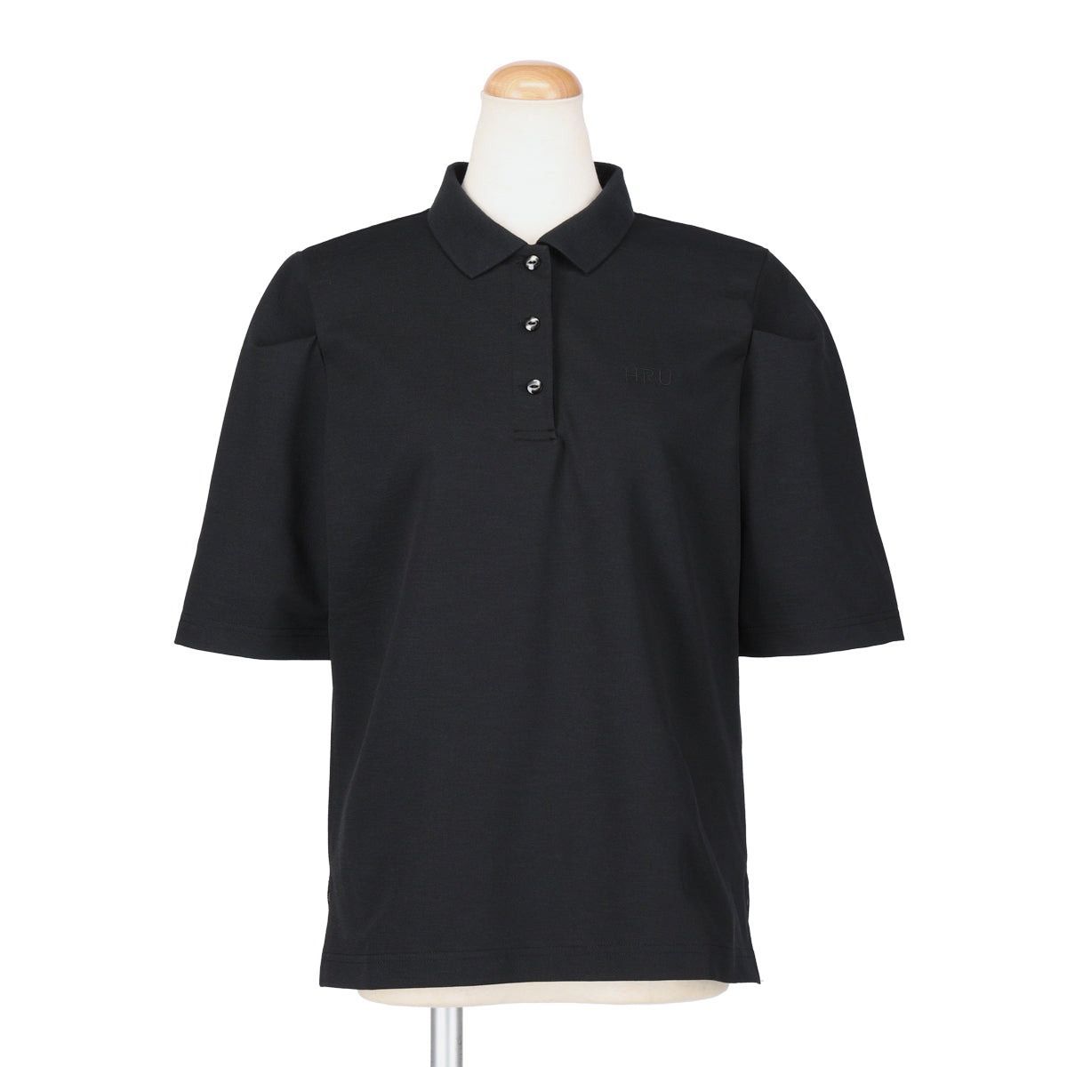 PUFF SLEEVE POLO SHIRT