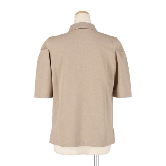 PUFF SLEEVE POLO SHIRT（BEIGE）