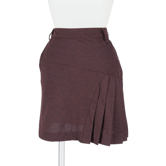 POLO SETUP SKIRT (DARKBROWN）