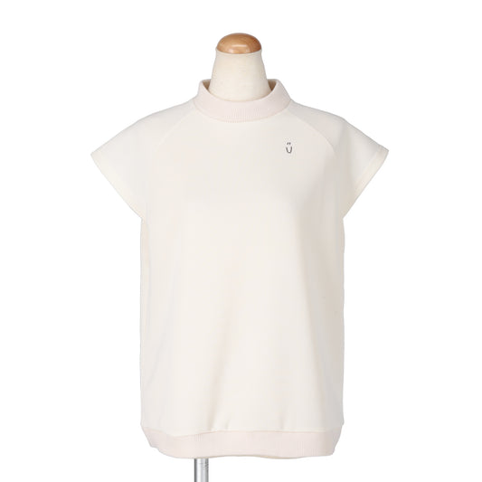 HIGH NECK RIB TOPS（OFFWHITE）